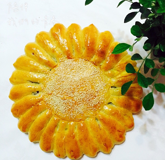 向日葵豆沙面包