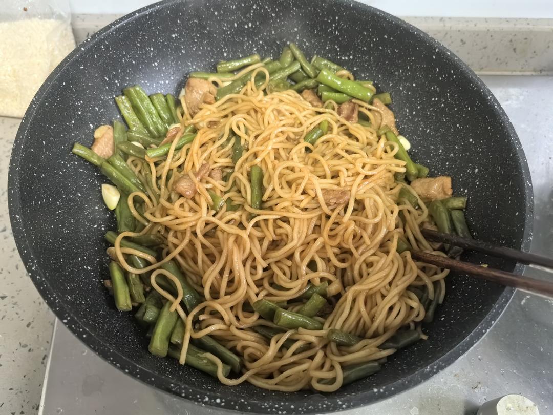 地道老北京扁豆焖面 豆角焖面 太好吃小心吃撑哦
