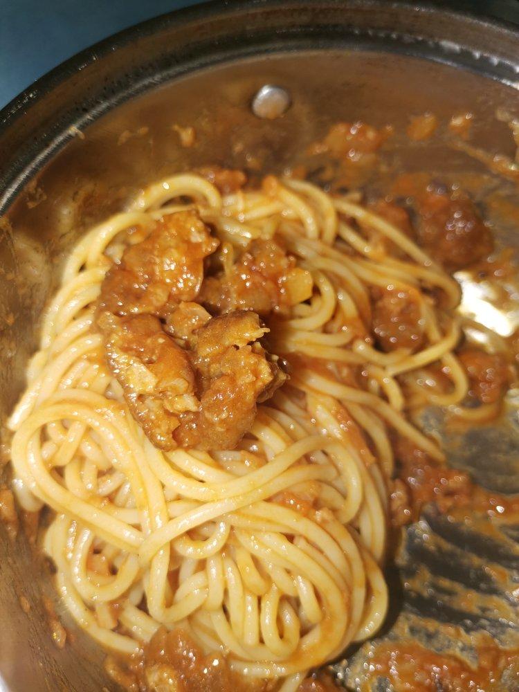 （完胜必胜客的）番茄肉酱意大利面～