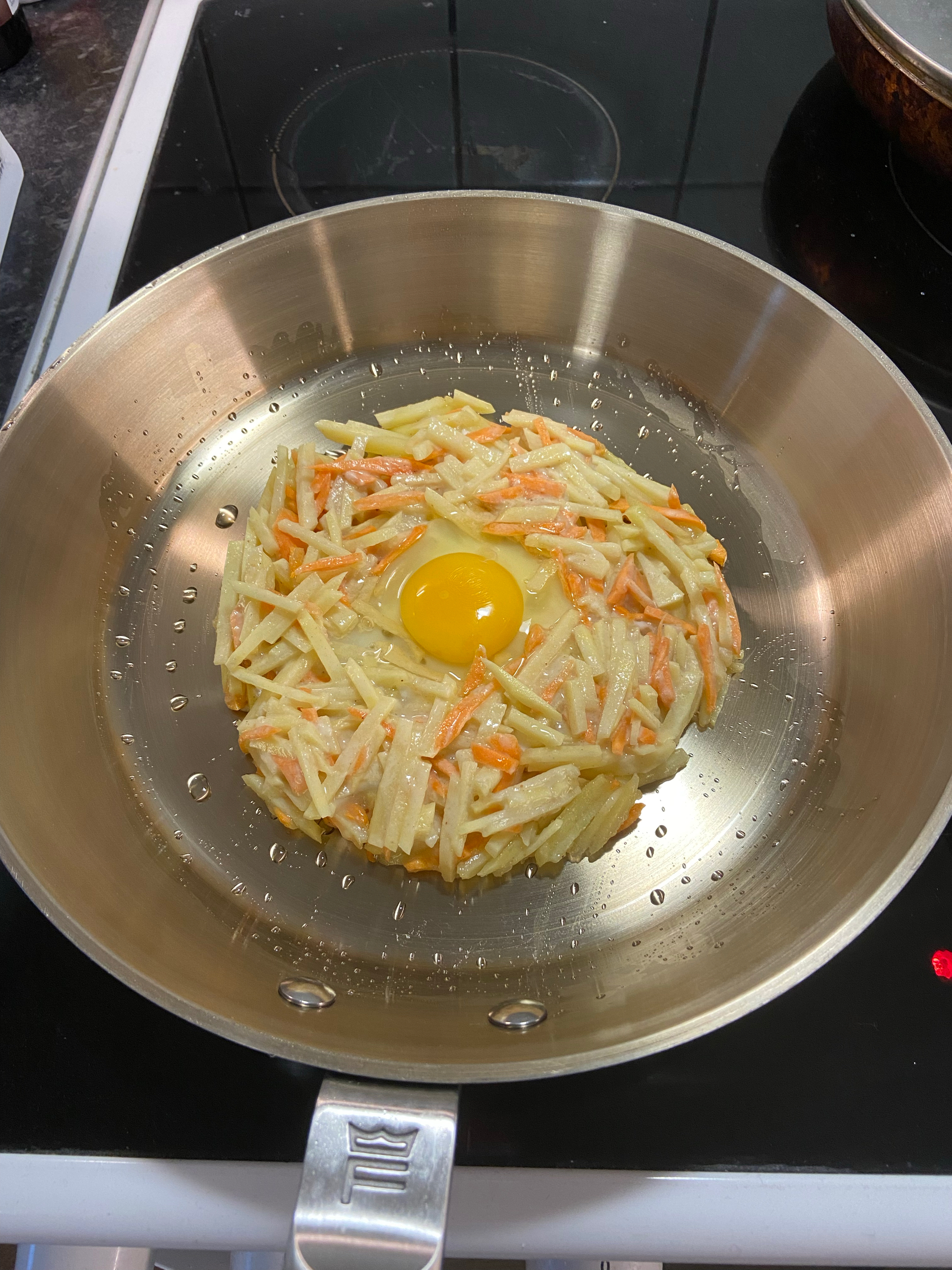 大爱土豆萝卜低脂营养新吃法-鸟巢鸡蛋饼
