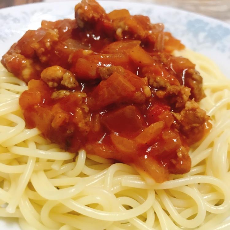 （完胜必胜客的）番茄肉酱意大利面～