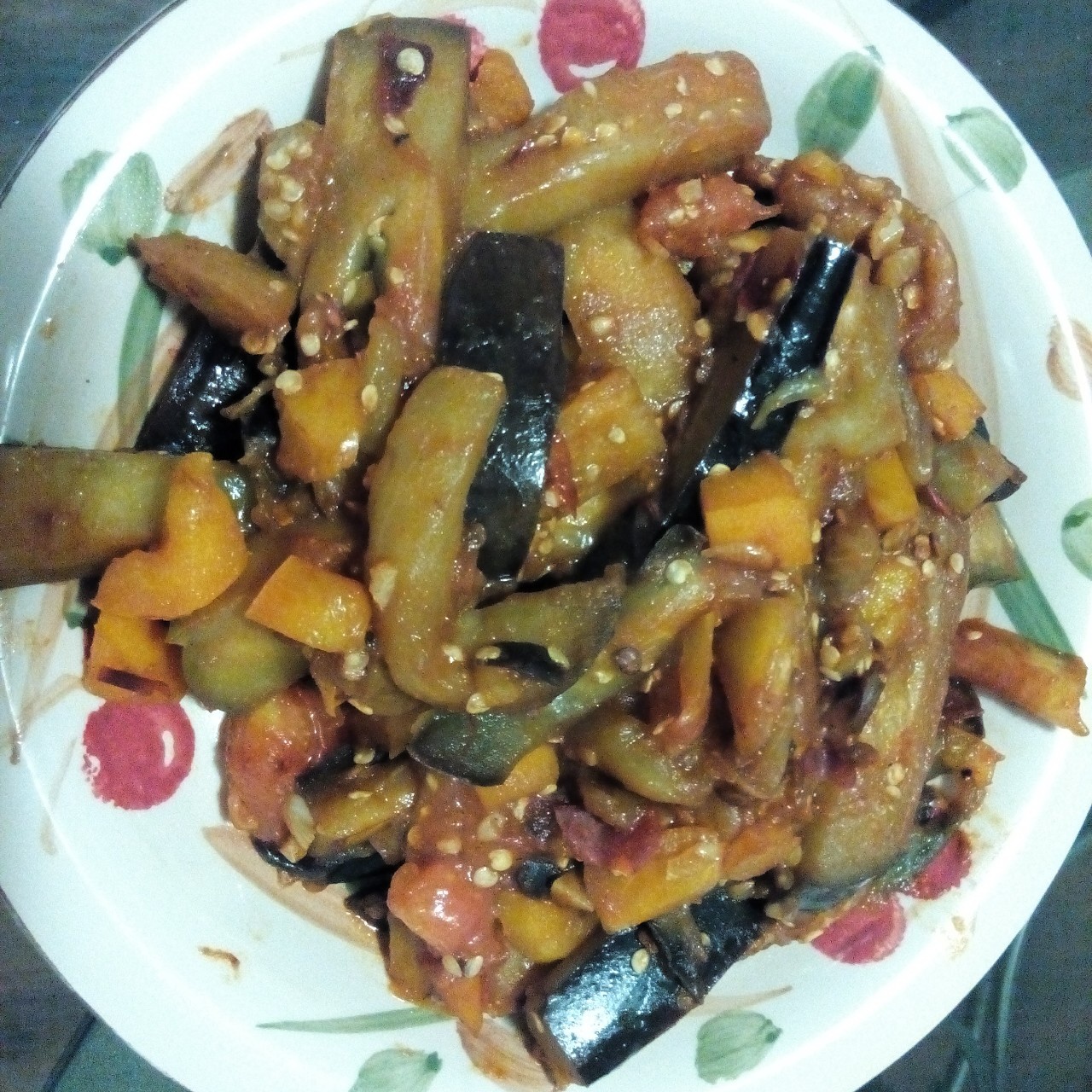 素红烧茄子