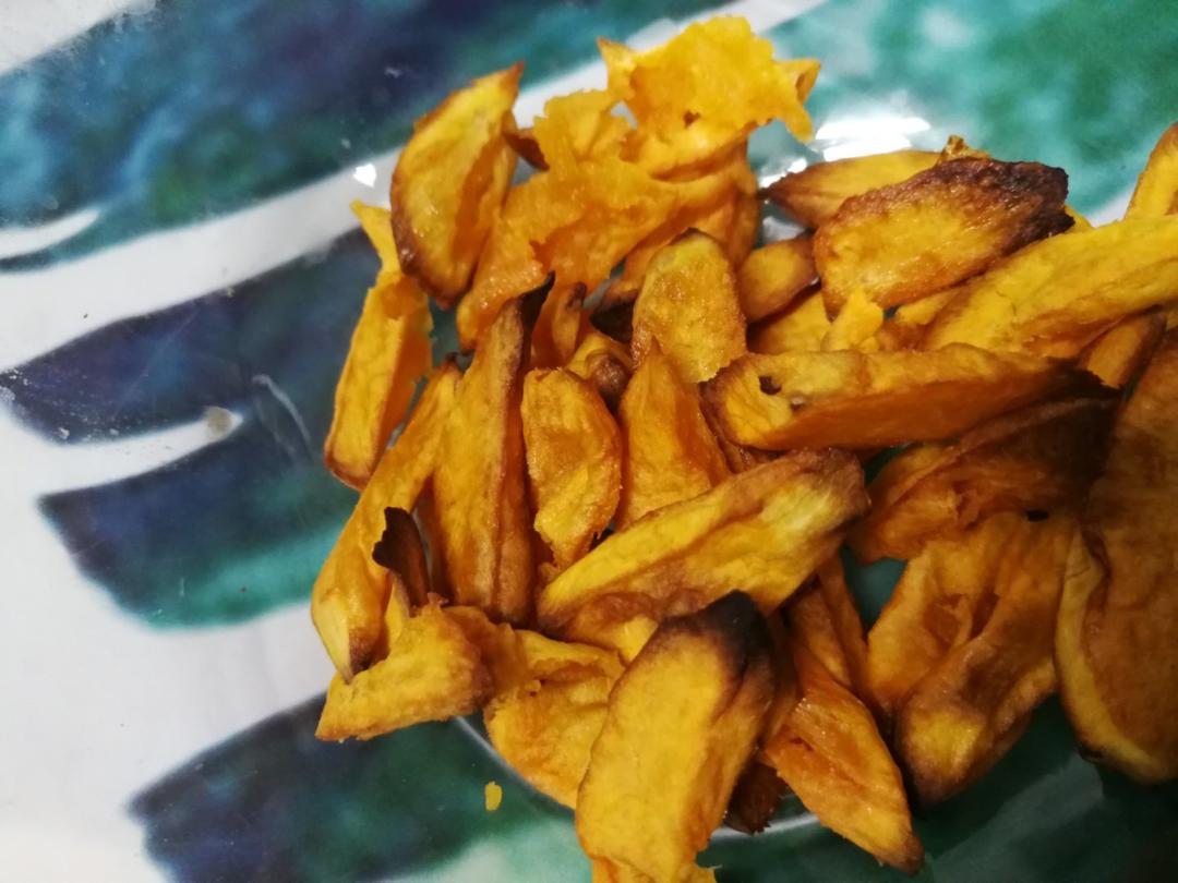 椰蓉烤红薯条（健康夜宵）