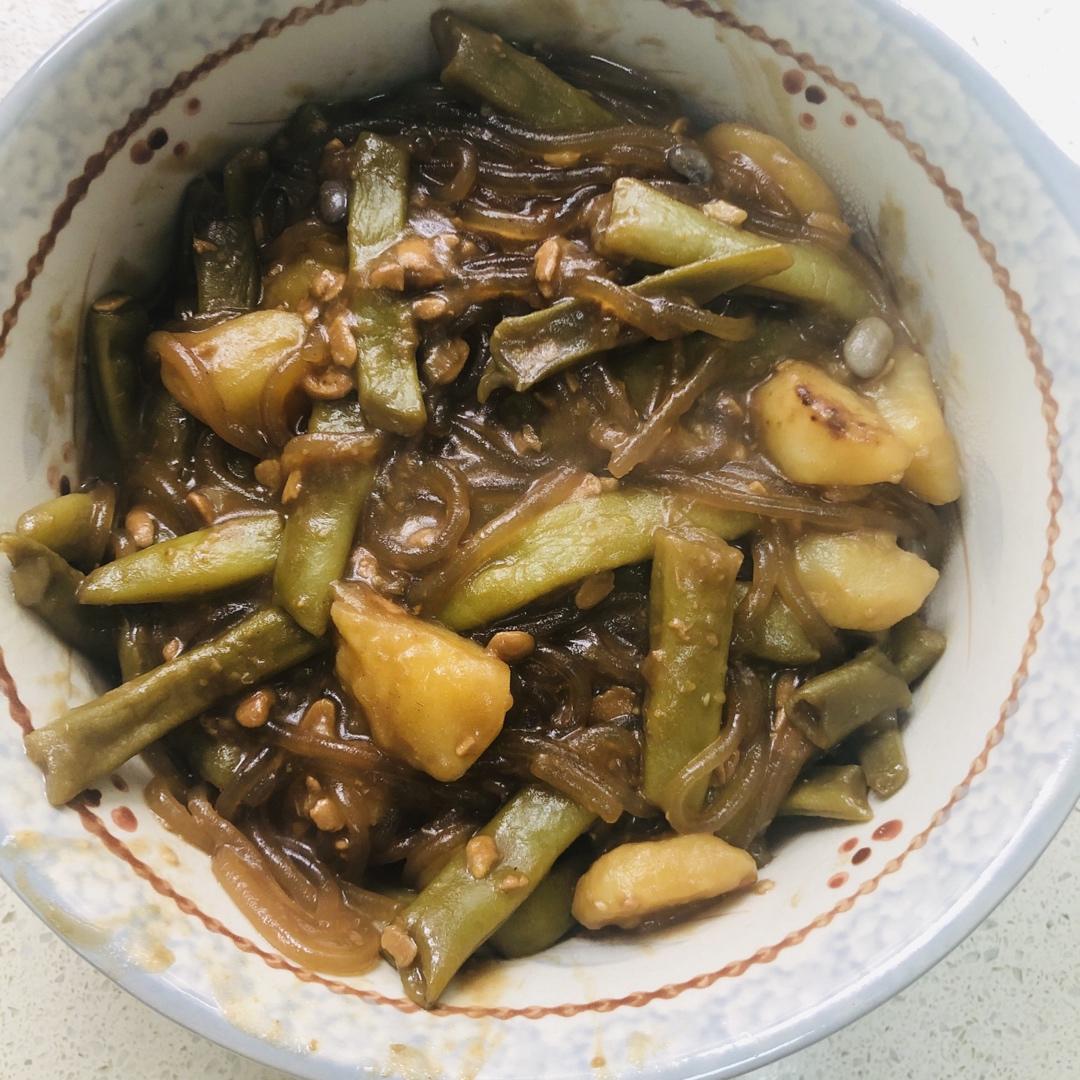 土豆炖豆角