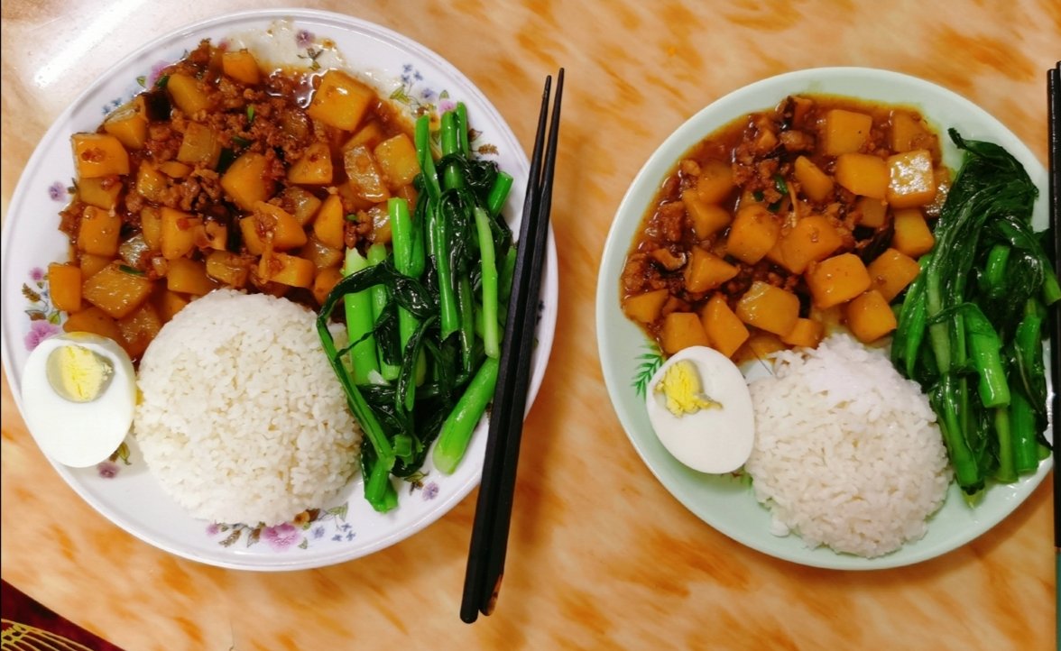 ㊙️香菇土豆肉沫拌饭❗️比外卖还好吃