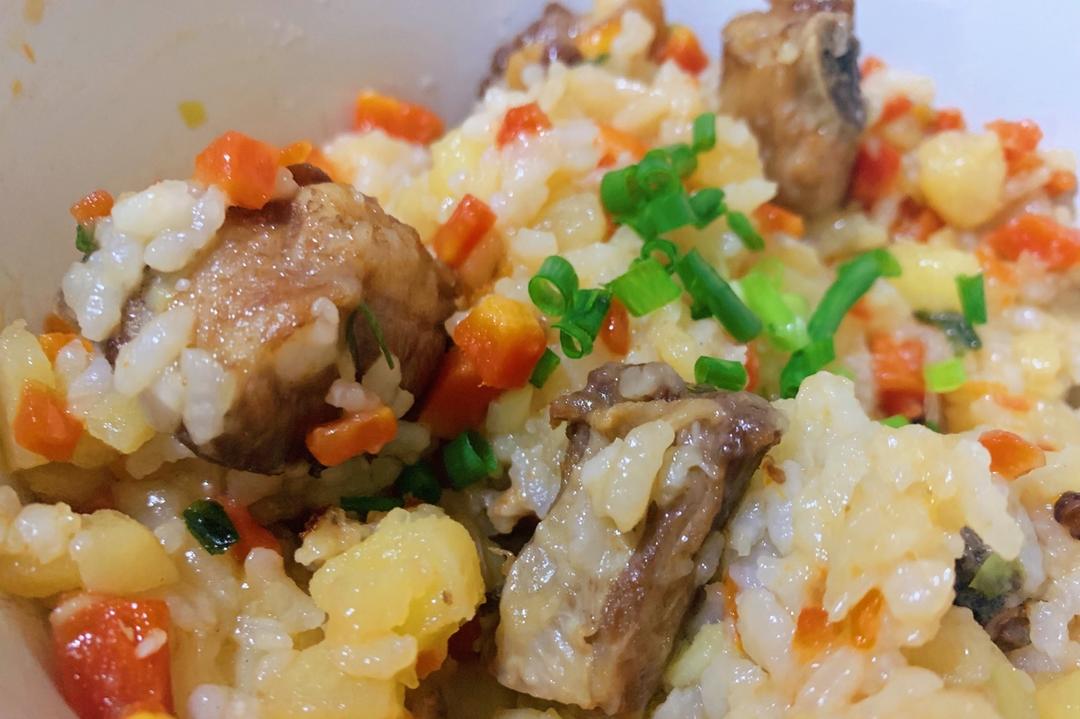 电饭锅版排骨焖饭