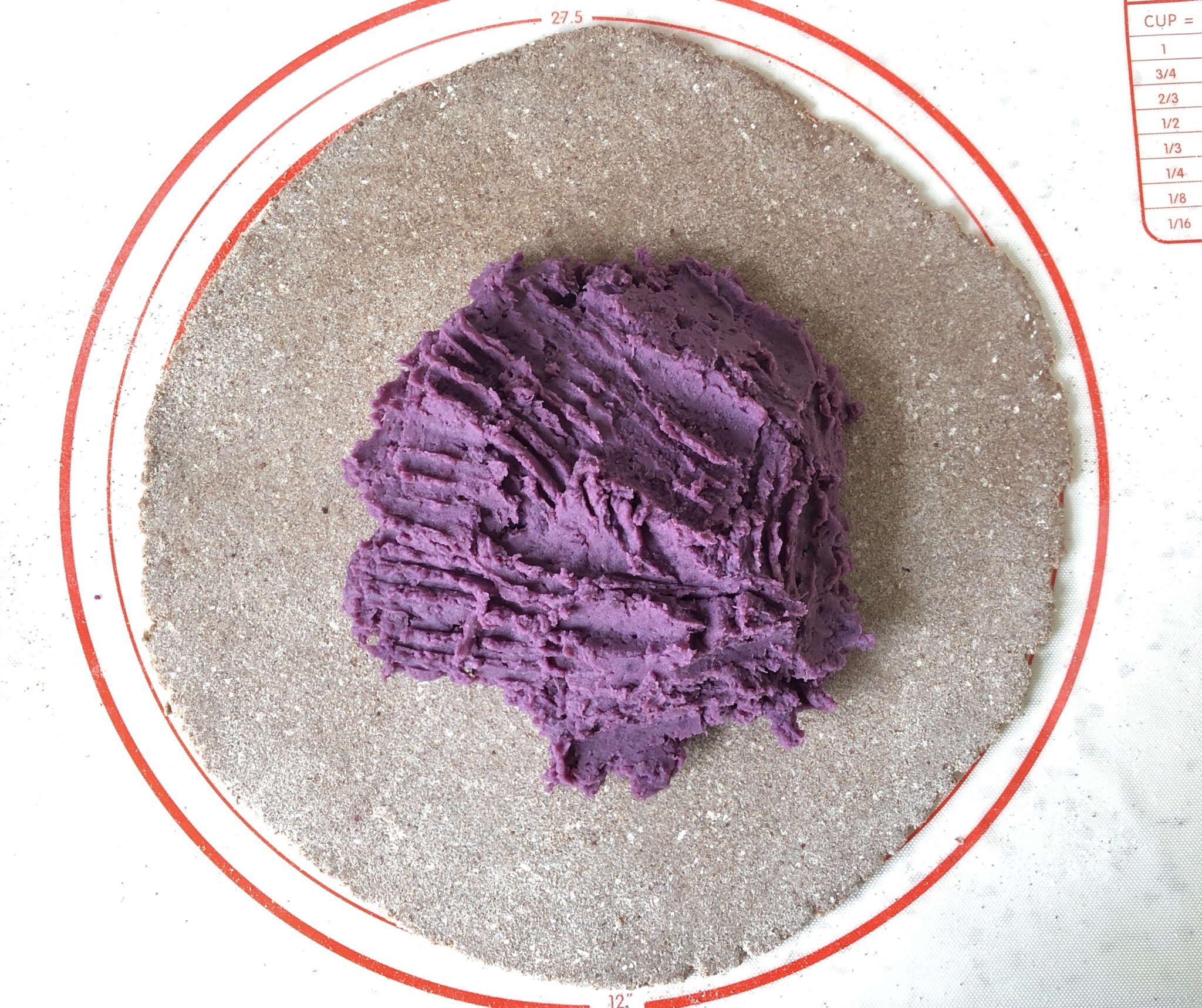 减肥餐:空气炸锅全麦紫薯派的做法 步骤3