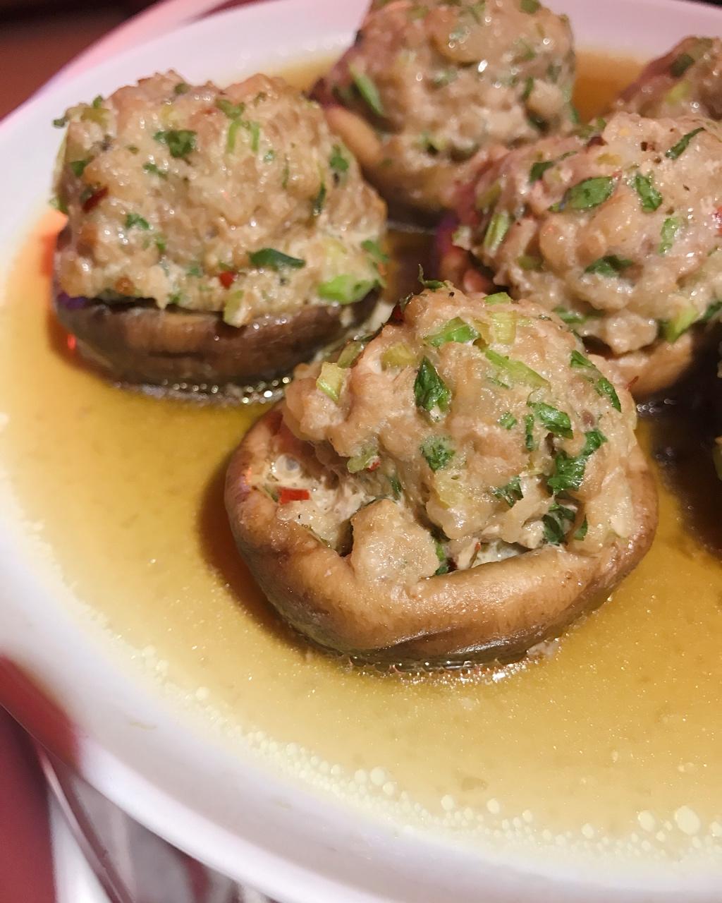 豆腐肉末酿香菇