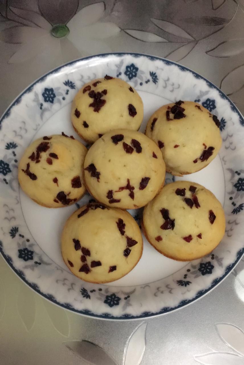 少女心的香蕉蔓越莓玛芬