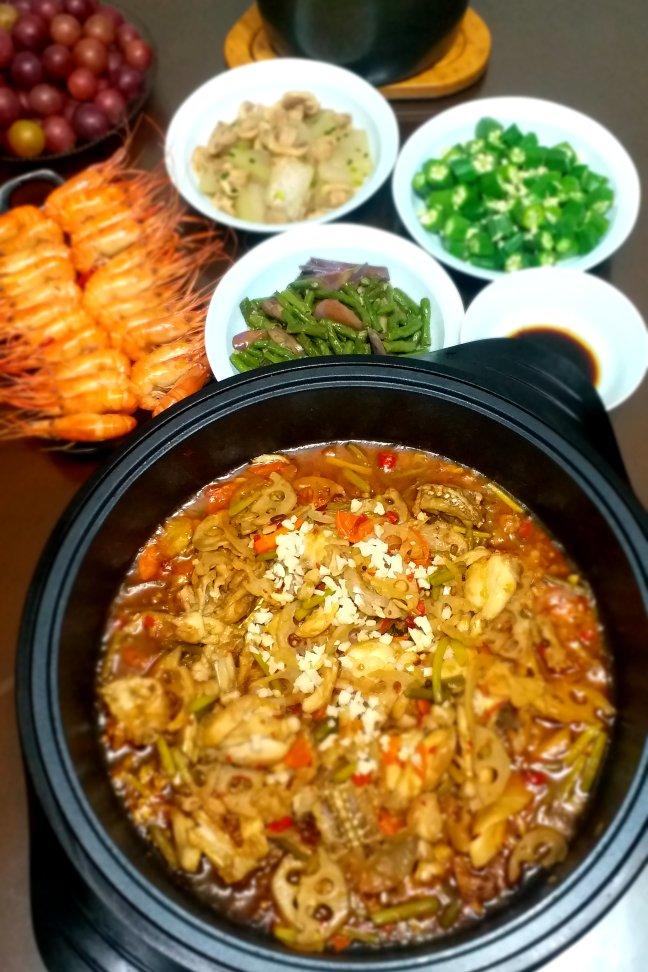 干锅牛蛙