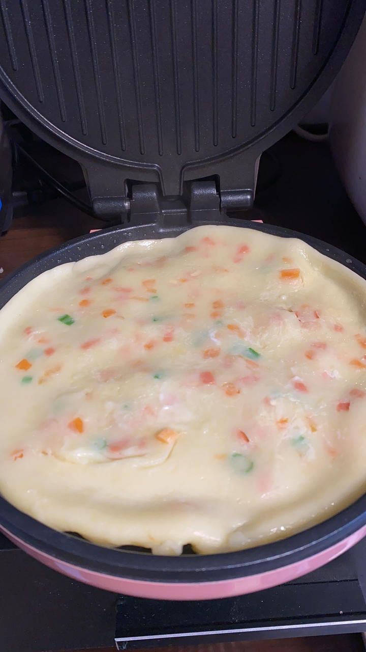 简单快手蔬菜鸡蛋煎饼