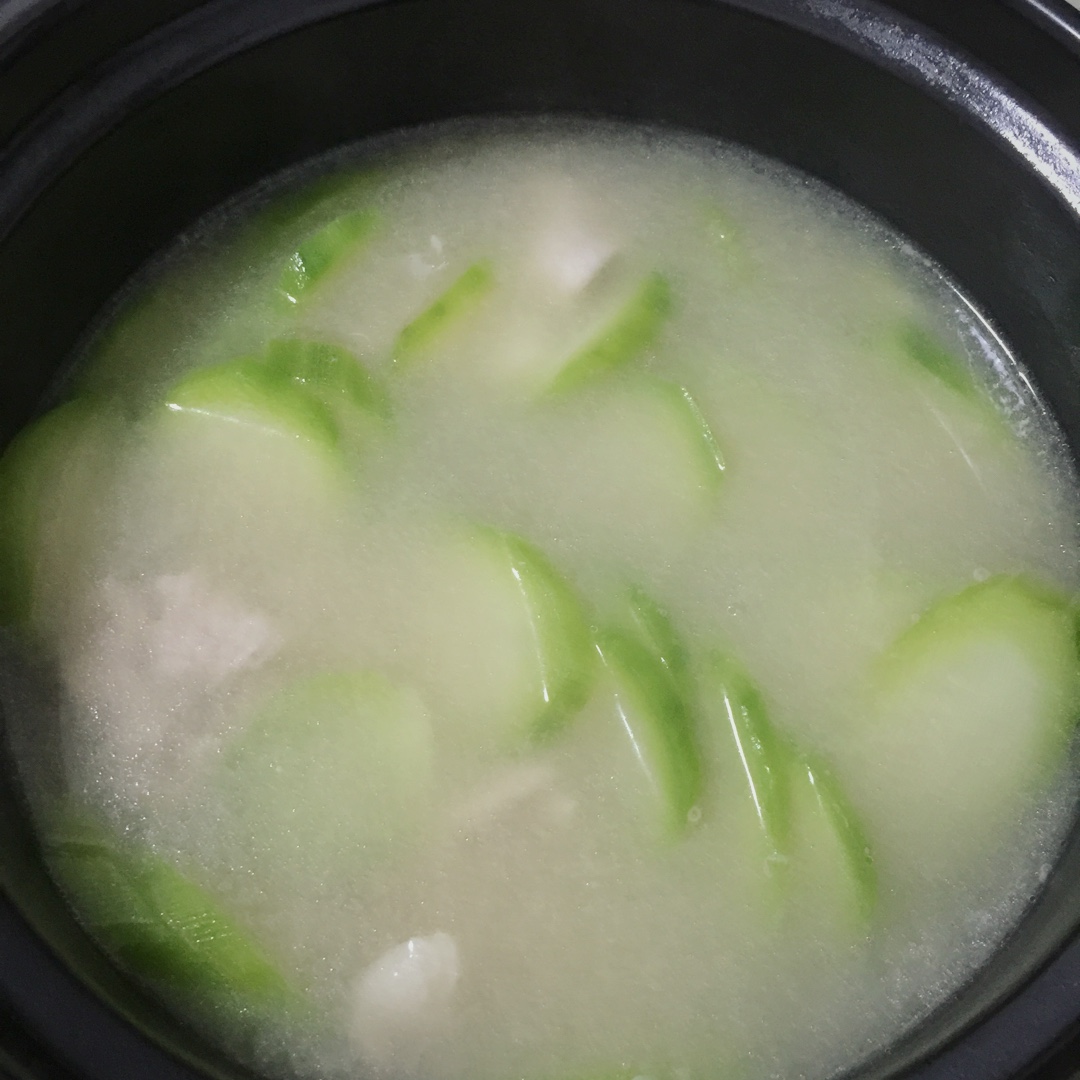 丝瓜肉片汤