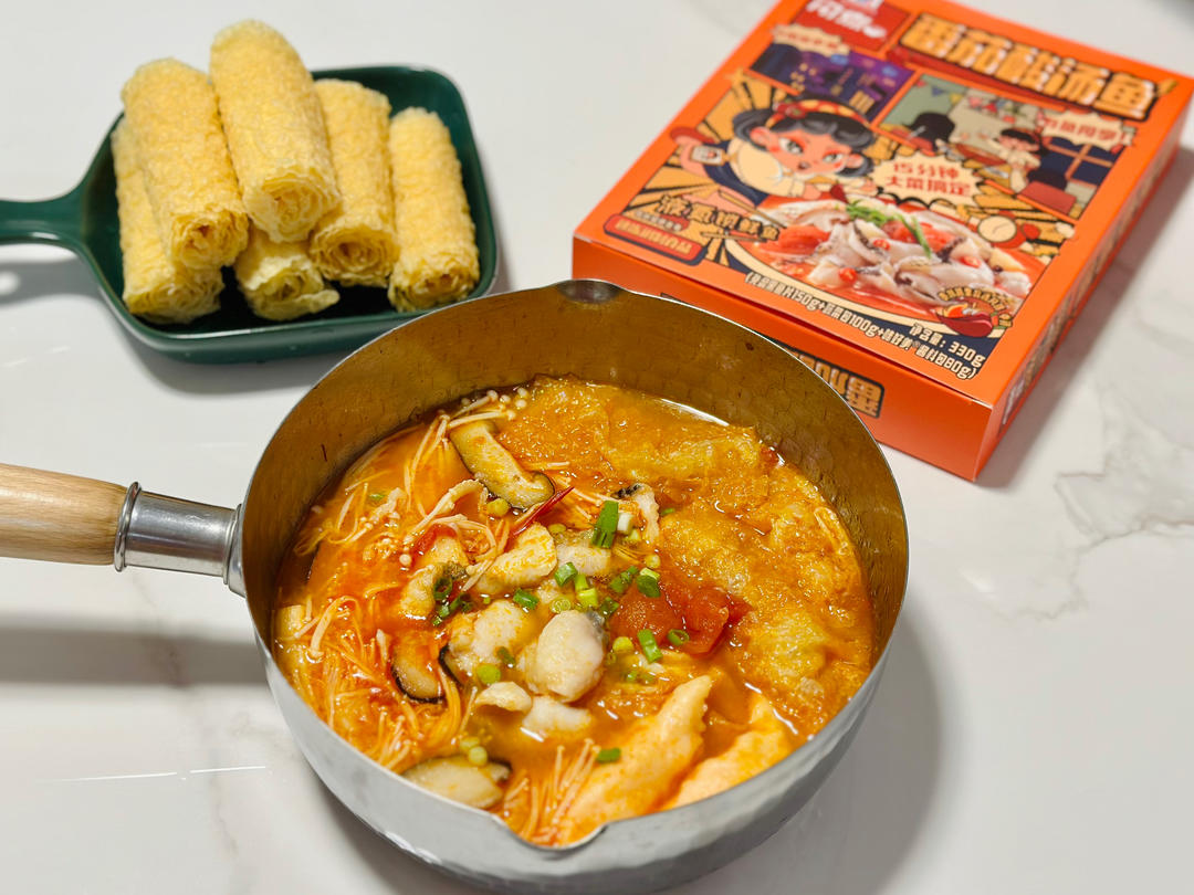 比酸菜鱼更鲜爽的鲜虾番茄酸汤鱼粉