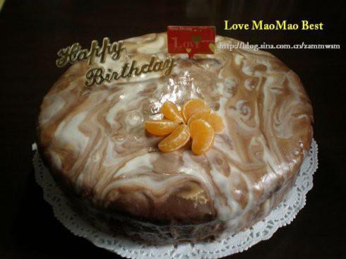 大理石纹的蛋糕淋酱的做法