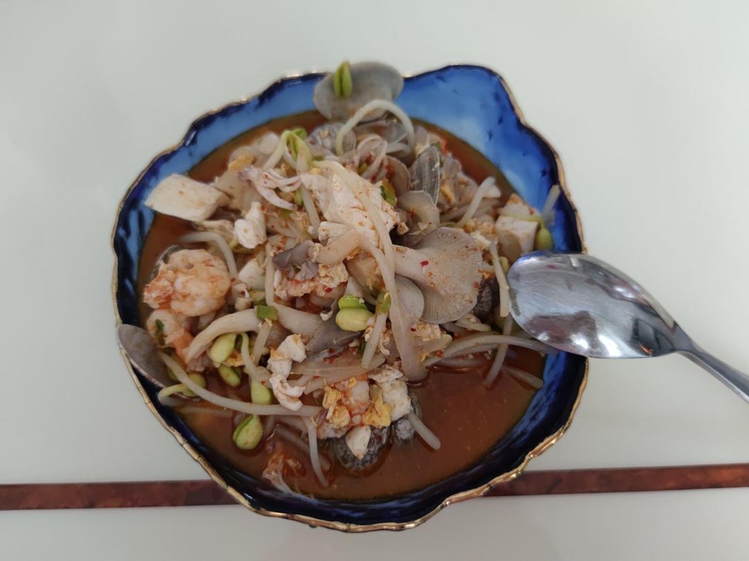 韩式海鲜嫩豆腐汤饭