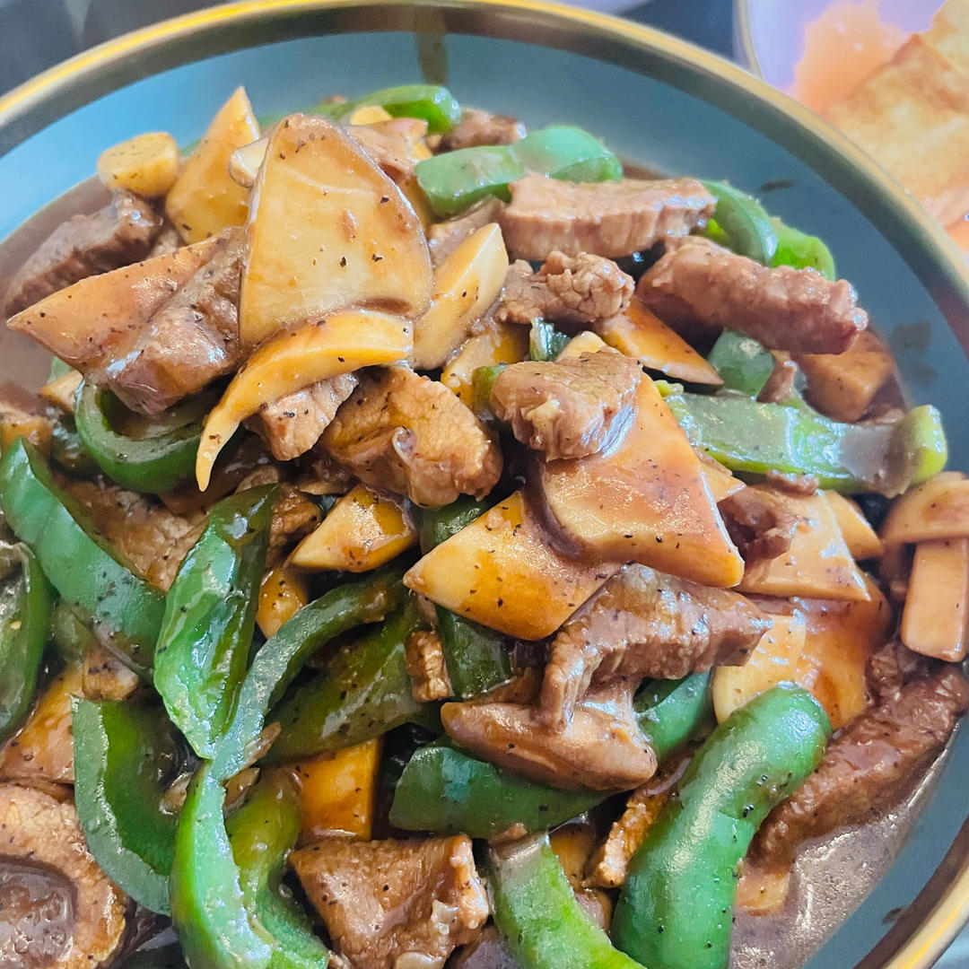 黑椒牛柳杏鲍菇