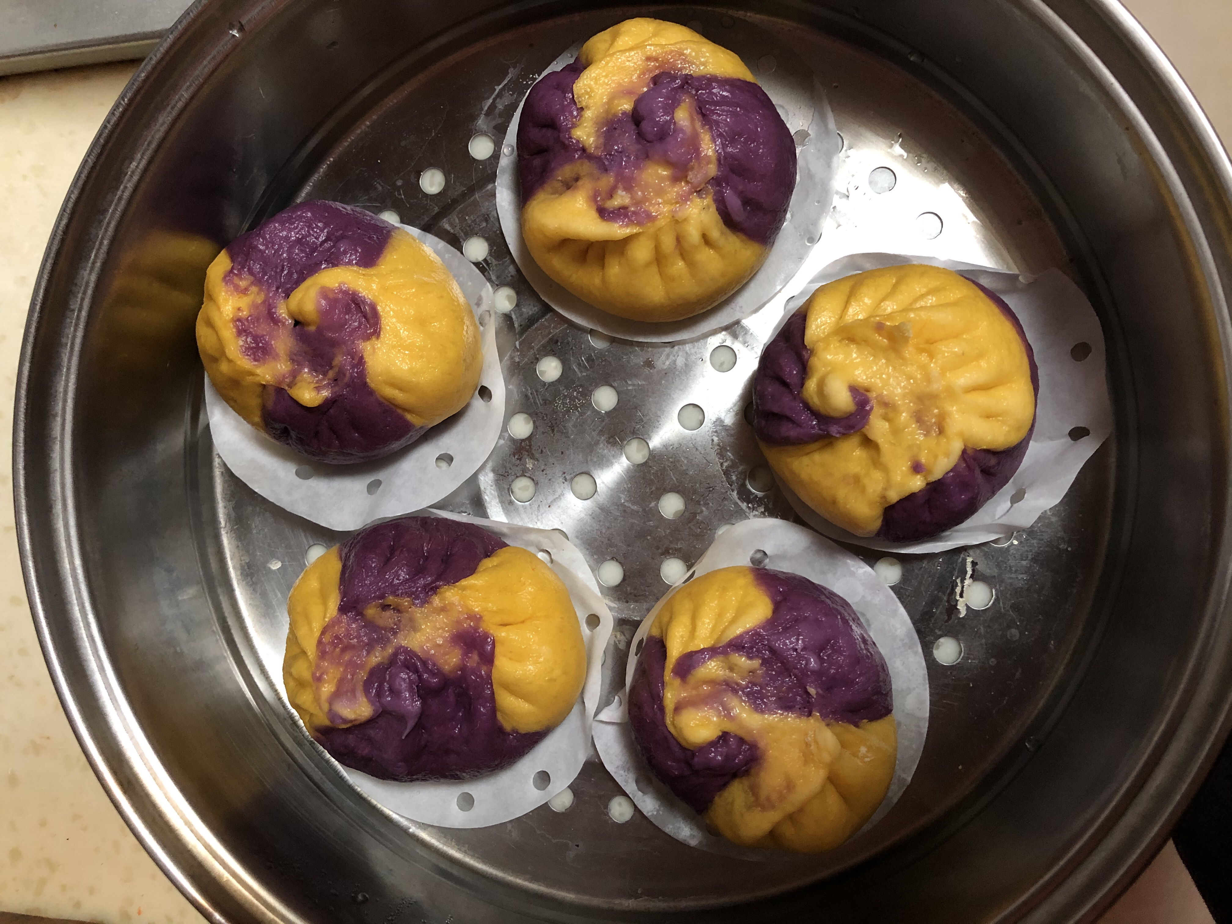 南瓜🎃紫薯🍠包