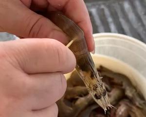 8分钟完美出锅的油爆明虾的做法 步骤2