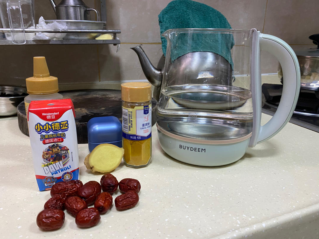 红枣姜奶茶【3月北鼎养生壶食谱】