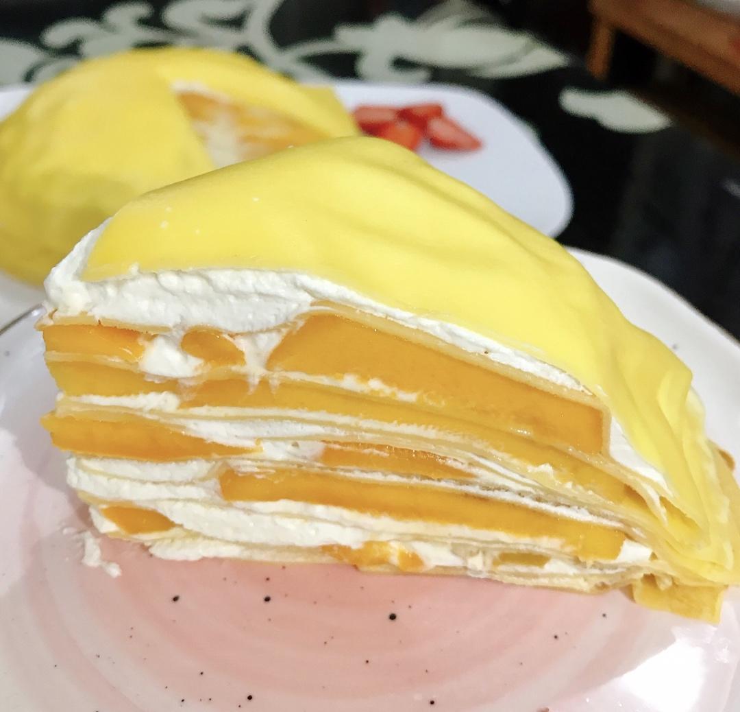 芒果千层蛋糕，100%成功告别煎皮无能