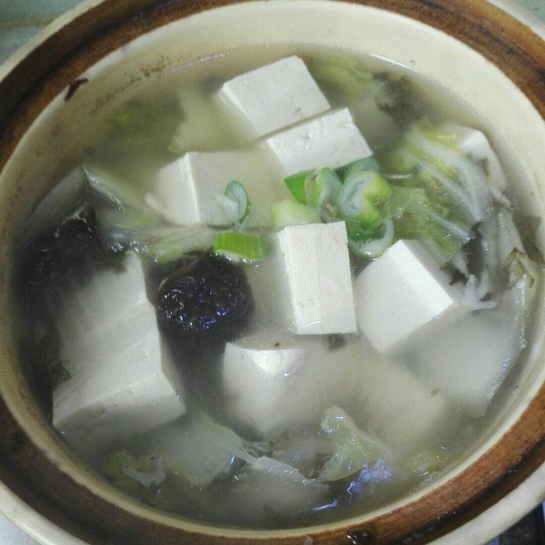 白菜豆腐汤