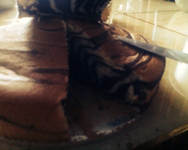 斑马纹戚风蛋糕
