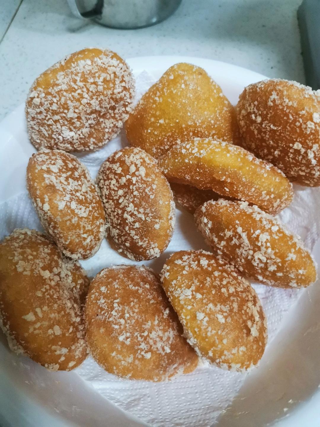 消耗南瓜神仙吃法——南瓜饼做成空心才好吃！