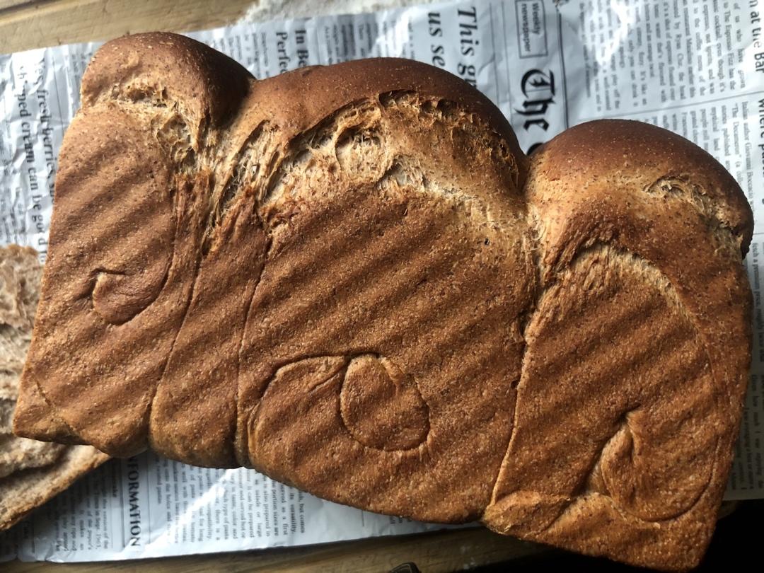 万能全麦吐司配方🍞（含疯狂长个㊙️！黑麦黑糖黑芝麻核桃包为例）