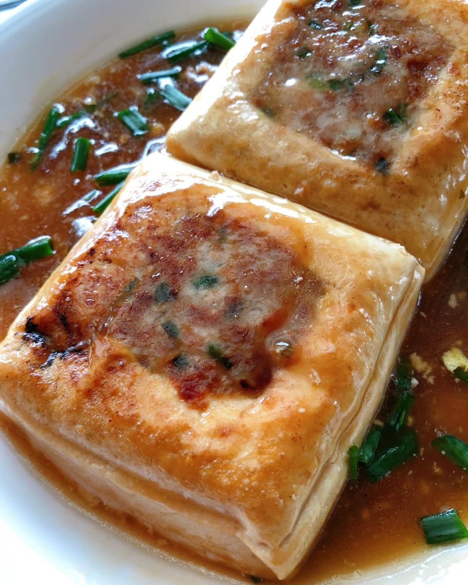香煎酿豆腐【传统客家菜 】