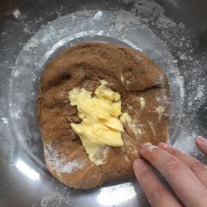 红糖核桃面包（电饭锅版）的做法 步骤6