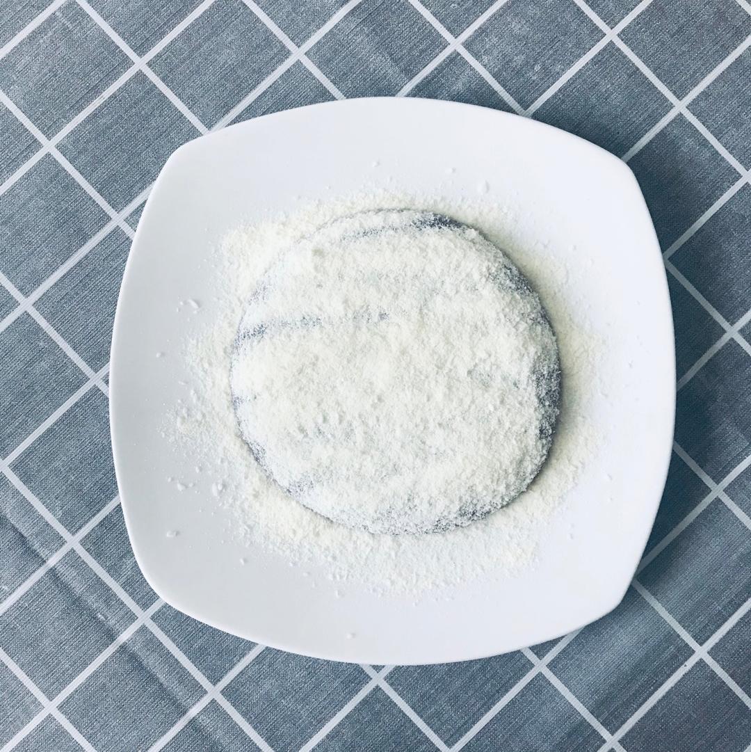 低碳，杏仁奶糍粑～消耗洋车前子壳粉