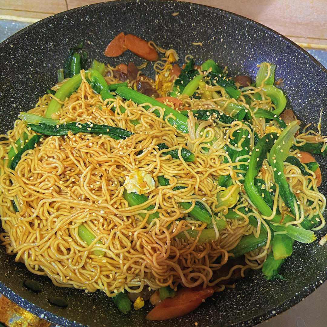 零失败炒面（方便面饼的那种面）