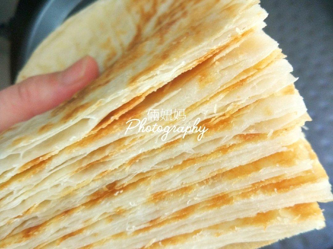 层次分明薄如蝉翼的家常基础烙饼