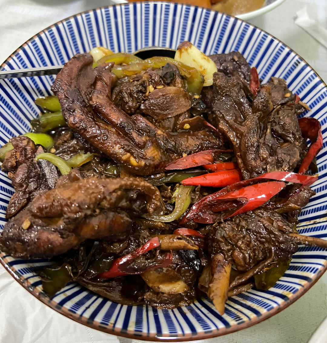 湖南怀化名菜炒鸭子