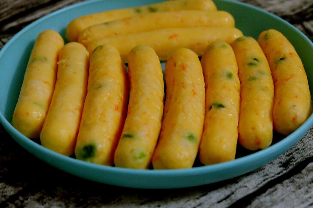 宝宝辅食#奶酪虾肠#