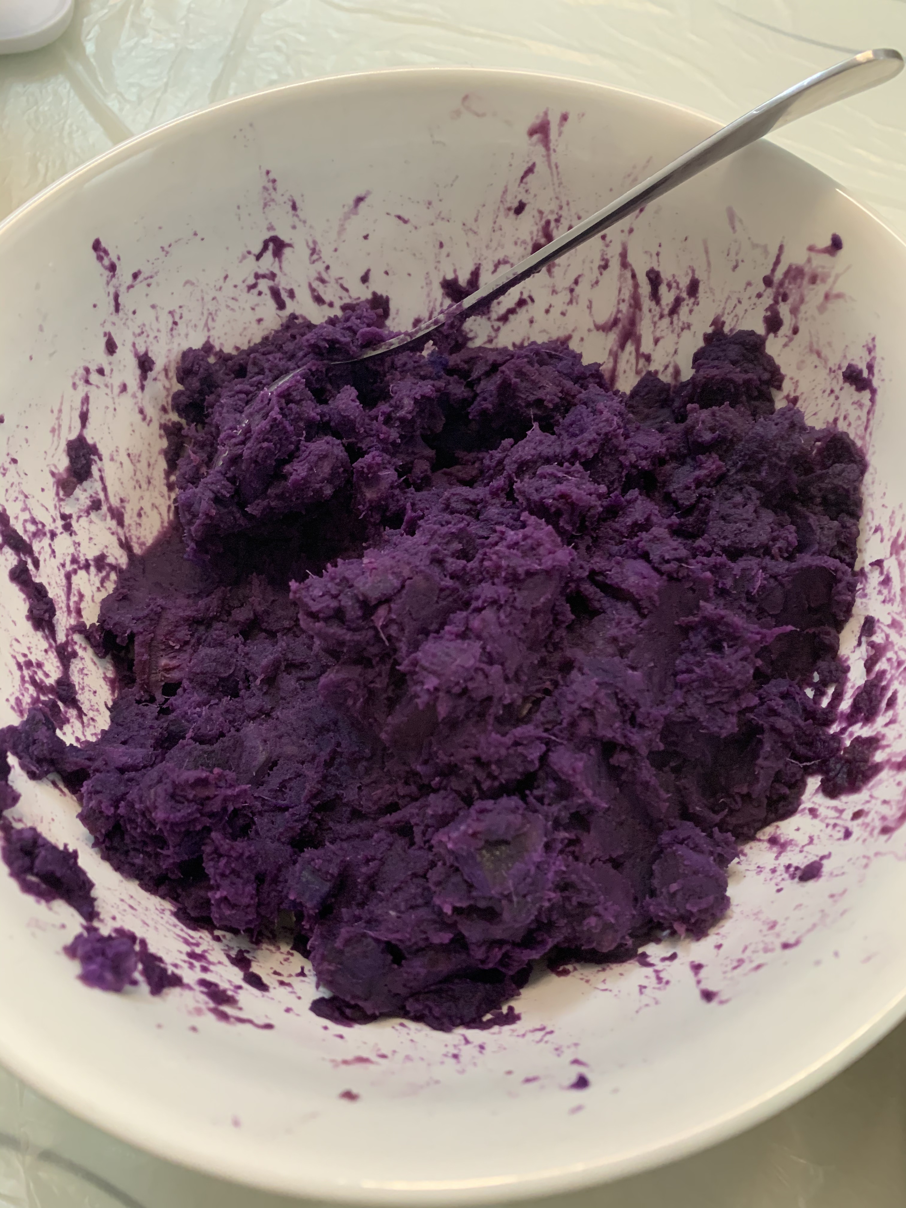 香甜软糯的紫薯花卷的做法 步骤4
