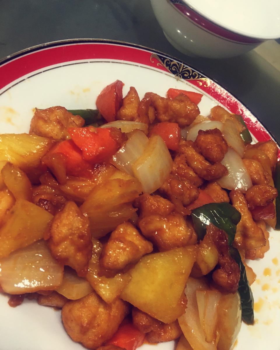 咕噜肉（菠萝+鸡胸肉）