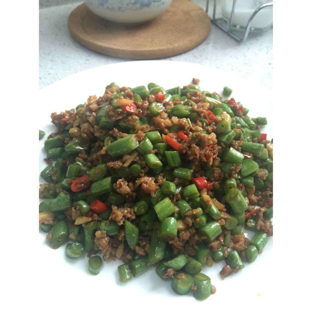 肉沫豆角下饭菜