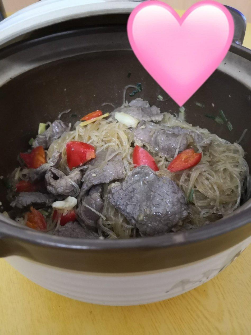 沙茶牛肉粉丝煲