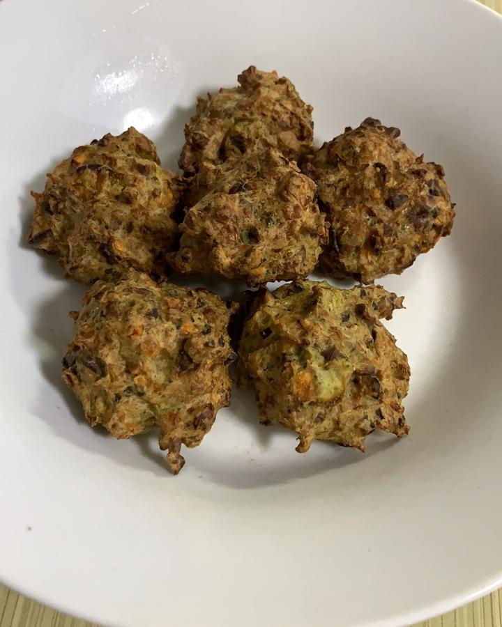 空气炸锅青椒香菇鸡胸丸子 减肥食谱