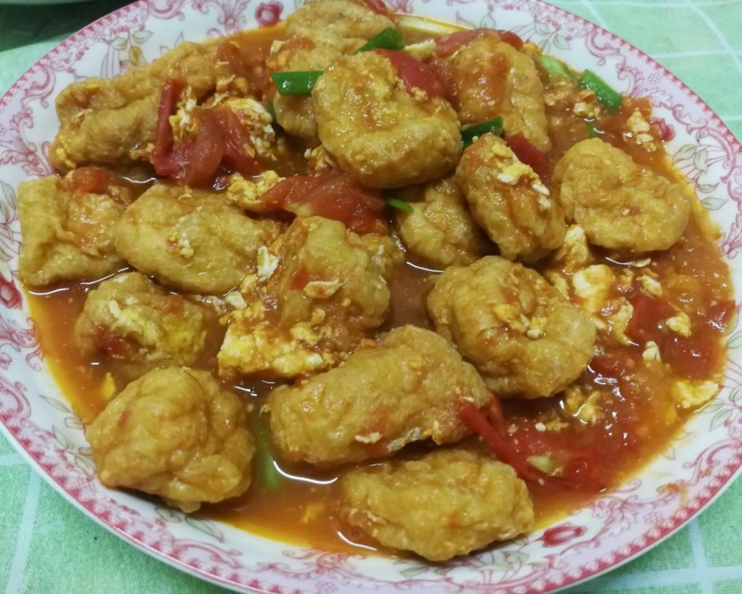 番茄油豆腐的做法