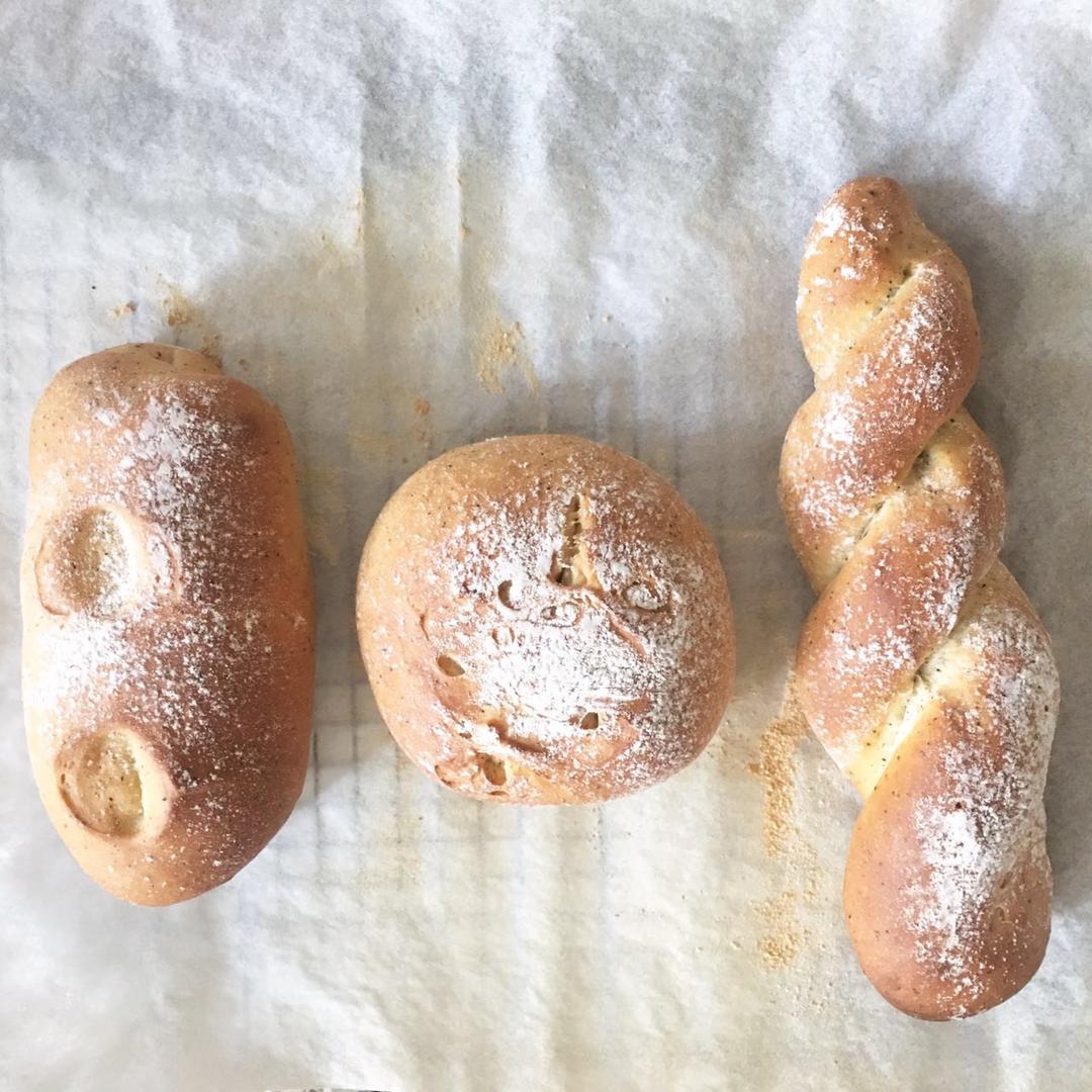 全麦核桃包～软欧包