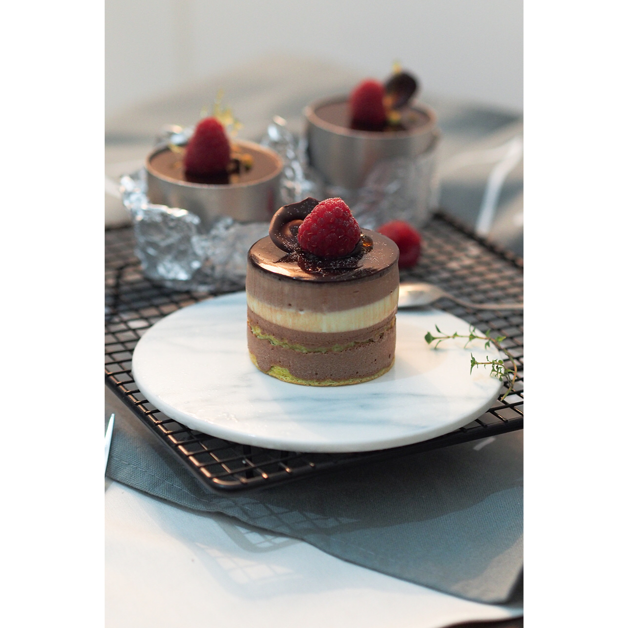 #拼颜值 也拼实力# Sunset Choco-橙子巧克力慕斯蛋糕