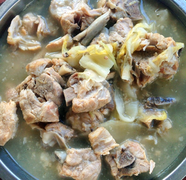 酸菜炖排骨