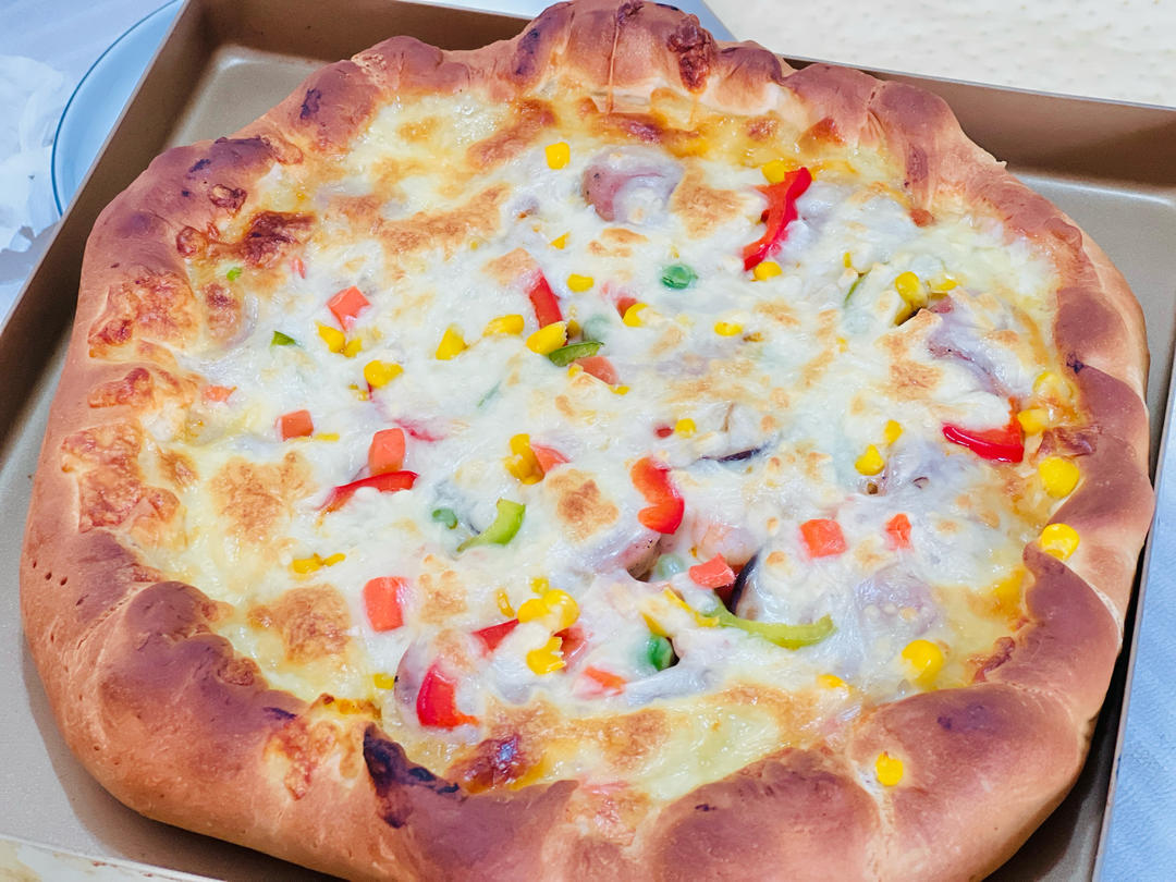 儿子说比BSK好吃的披萨（含披萨酱、饼底做法）