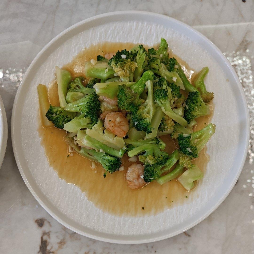 减肥去脂的西兰花炒虾仁