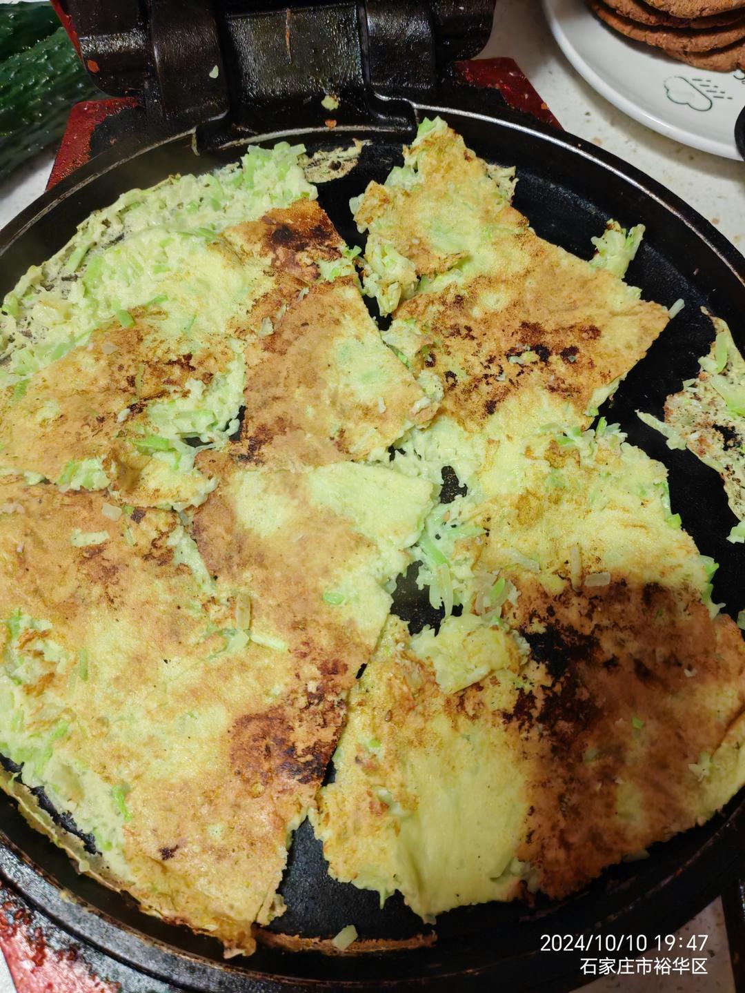 让宝宝爱上吃菜 摊西葫芦软饼（一岁以上婴幼儿辅食）西葫芦黑芝麻鸡蛋饼 煎鸡蛋面糊饼子
