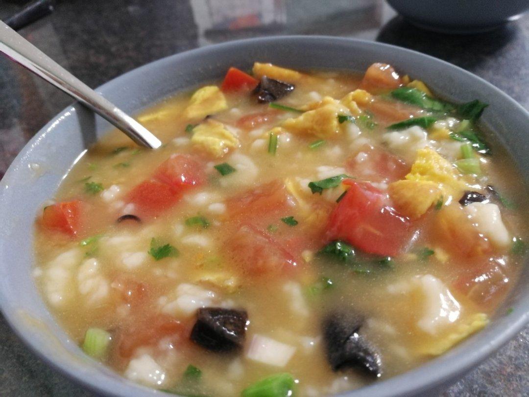 番茄鸡蛋疙瘩面