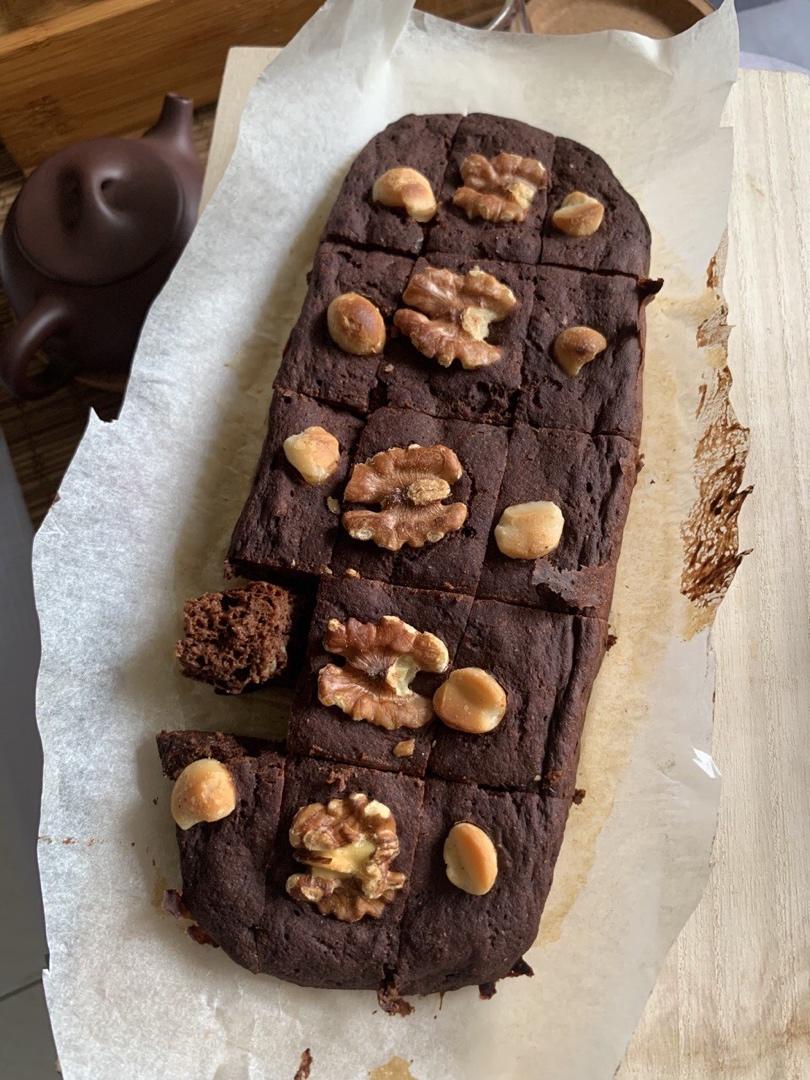 【无油无糖减脂超好吃】布朗尼蛋糕 Fudgy Brownie