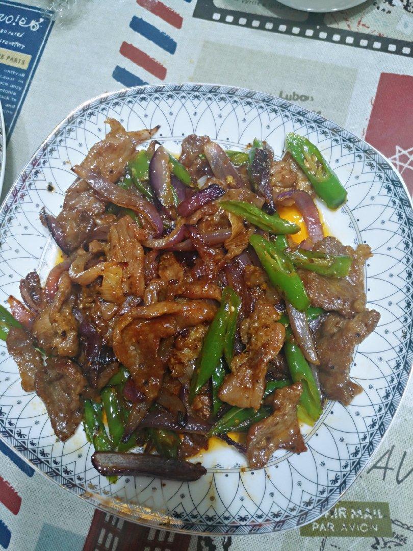青椒炒牛肉